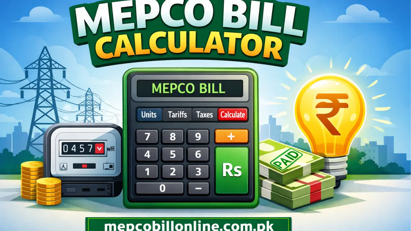 MEPCO Bill Calculator